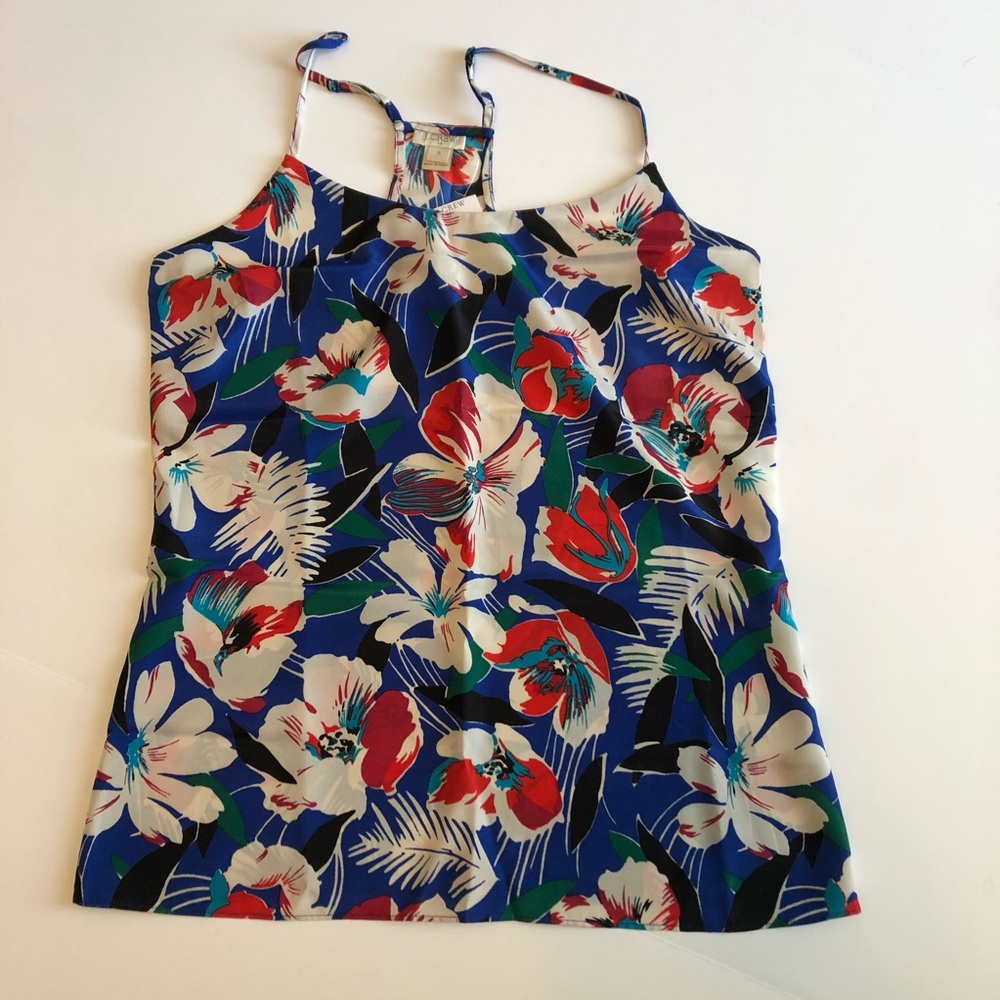 I. Crew floral racer back cami